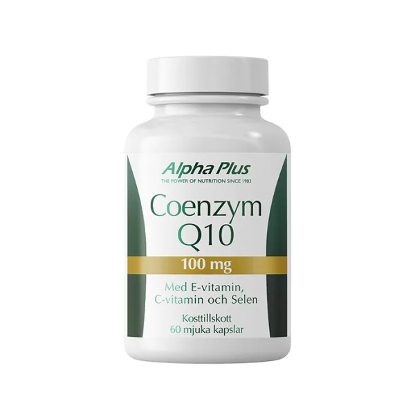 Alpha Plus Coenzym Q10 100 mg, 60 mjuka kapslar