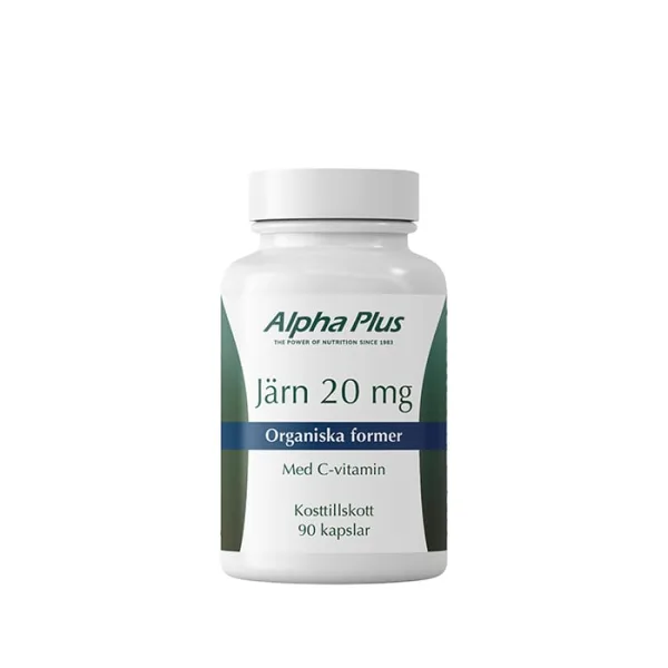 Alpha Plus Alpha Plus Järn 20 mg, 90 kaps