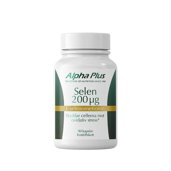 Alpha Plus Selen 200 µg, 90 kapslar