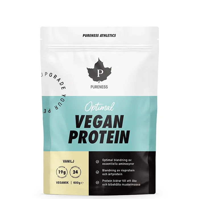 Pureness Athletics Optimal Veganskt Protein Vanilj 600 g