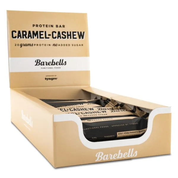 Barebells Proteinbar 55 g, Caramel & Cashew, 12-pack