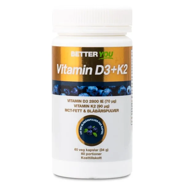 Better You Better You Vitamin D3+K2, 60 kaps