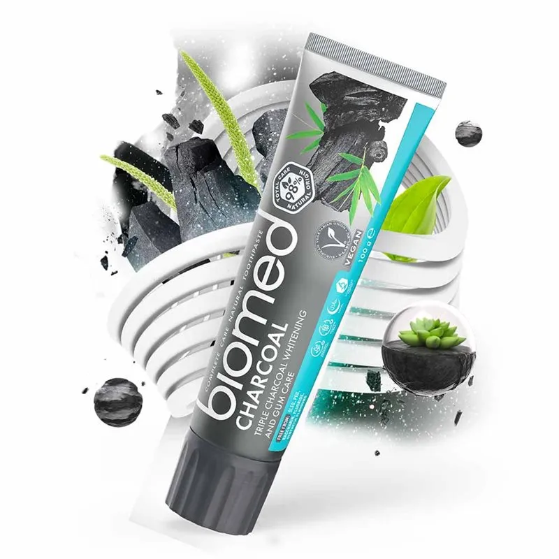 Biomed Tandkräm Charcoal 100 gram