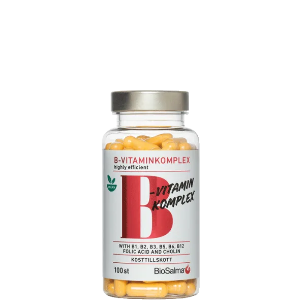 BioSalma B-vitaminkomplex Carefully Selected, 100 kaps