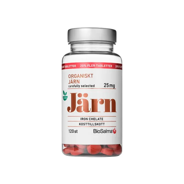 BioSalma BioSalma Järn Kelaterat, 120 tabl