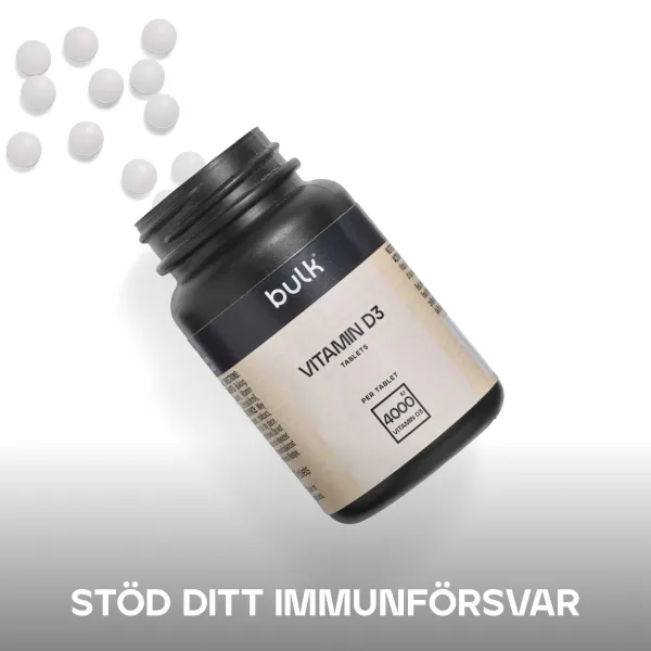 Bulk vitamin D3-tillskott i burk