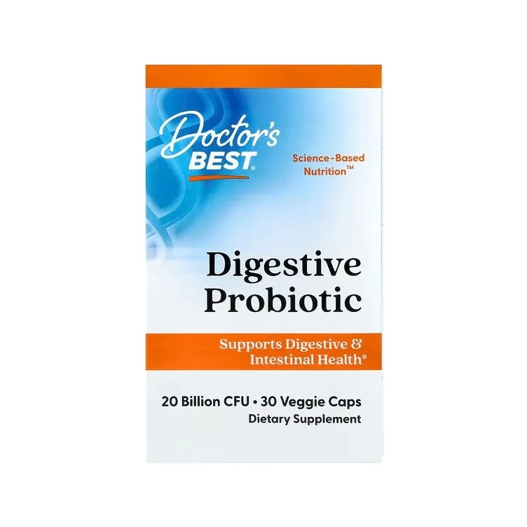Doctor's Best Digestive Probiotic 20 miljarder CFU