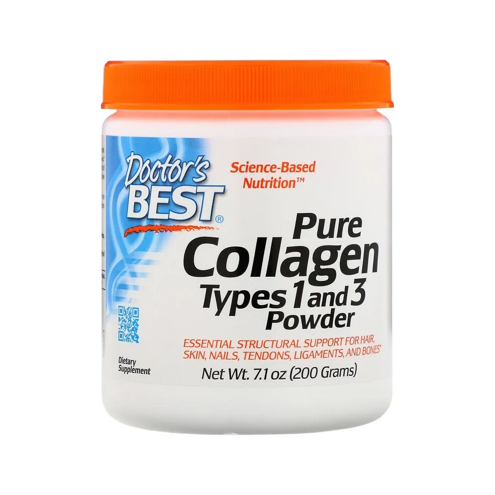 Doctor's Best kollagen typ 1 och 3 pulver 200 g