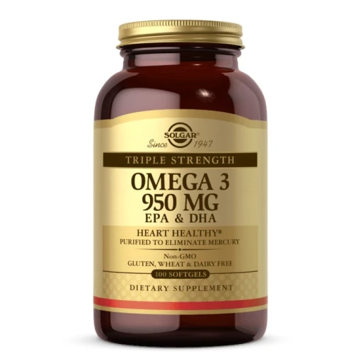 Solgar omega-3 950 mg, ekologisk spetsklass hos Eco Supplements