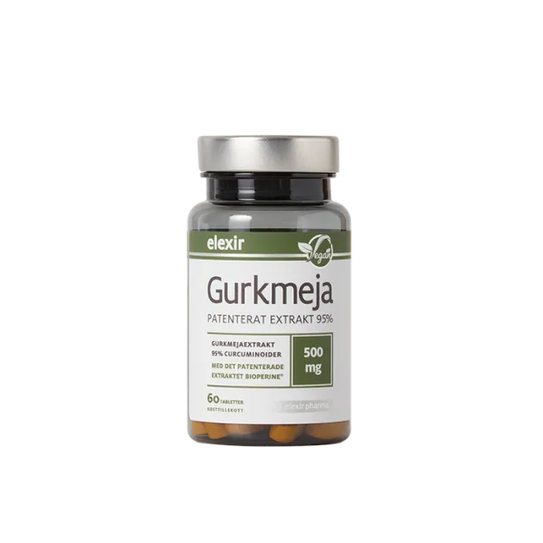 Elexir Pharma Gurkmeja 500 mg 60 tabletter