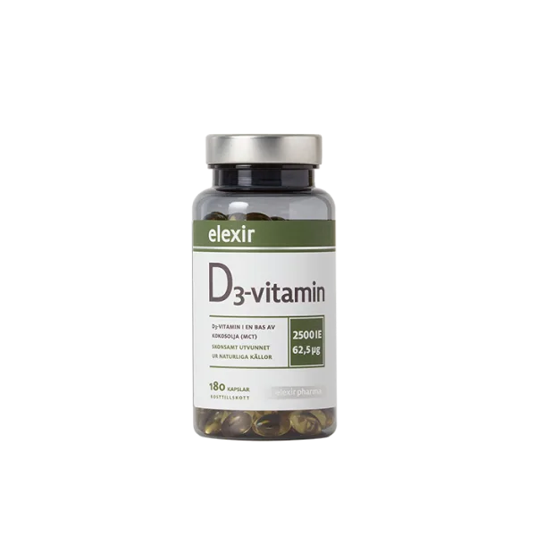 Elexir Pharma Elexir Pharma D3-vitamin 2500 IE, 180 kaps