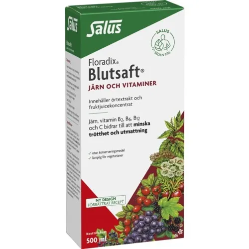 Floradix järn flytande tillskott