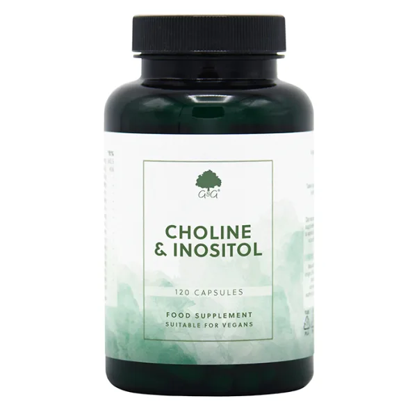 G&G Vitamins Choline 250mg & Inositol 250mg 120 kapslar