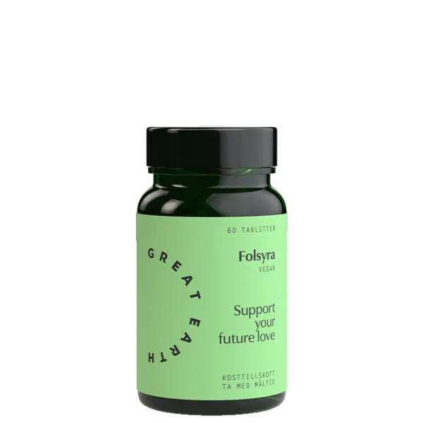 Great Earth Great Earth Folsyra 400 mcg, 60 tabletter