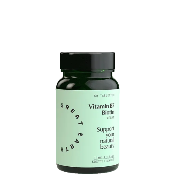 Great Earth Vitamin B7/Biotin 60 tabletter