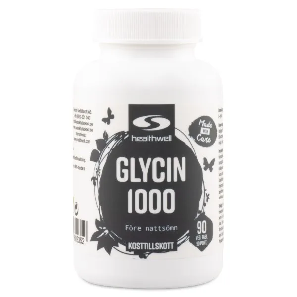 Healthwell Healthwell Glycin 1000, 90 tabl