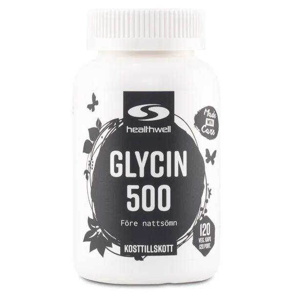 Healthwell Healthwell Glycin 500, 120 kaps