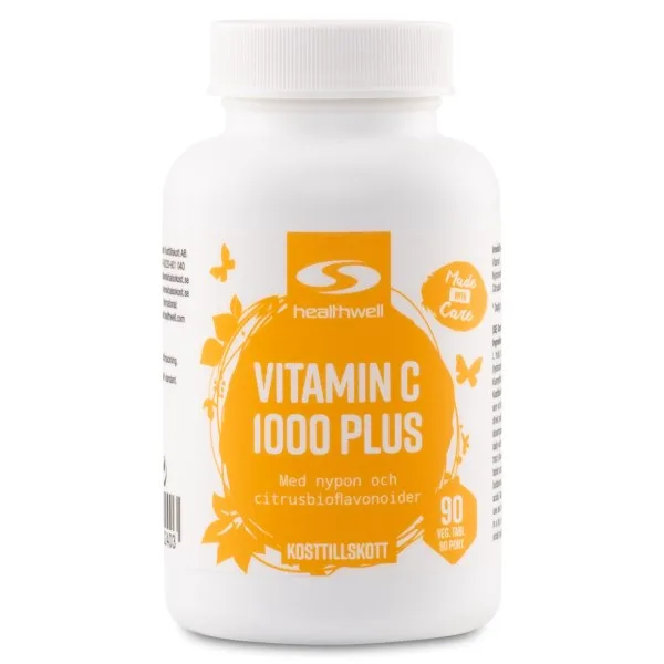 Healthwell Healthwell Vitamin C 1000 Plus, 90 tabl