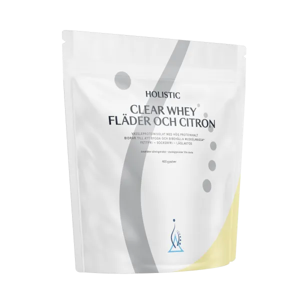 Holistic Clear Whey Vassleproteinisolat Fläder och Citron 400 g