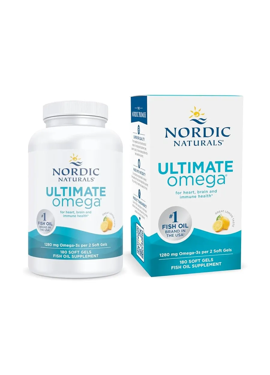 Nordic Naturals omega-3 kapslar med citronsmak