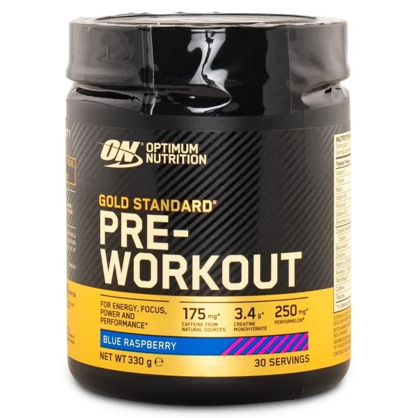 Optimum Nutrition Optimum Nutrition Gold Standard PWO 330 g, Blue Raspberry