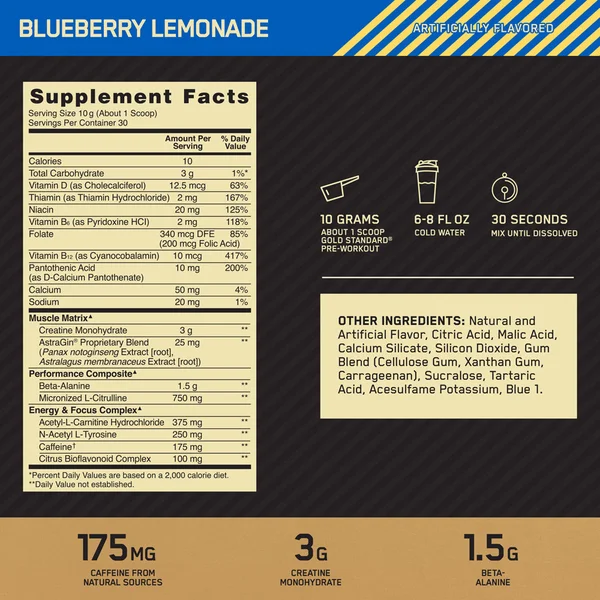 Gold Standard Pre-Workout
