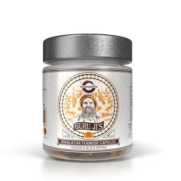 Raw Organics gurkmeja-pulver