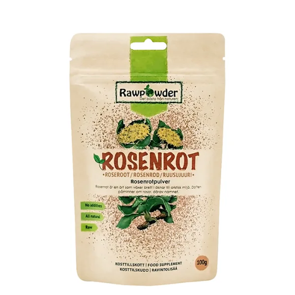 Rawpowder Ekologiskt Rosenrotpulver 100 g