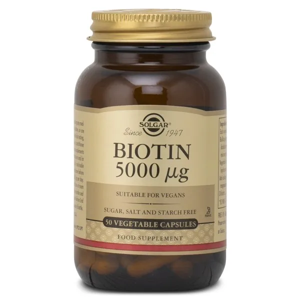 Solgar Biotin 5000 mcg 50 kapslar