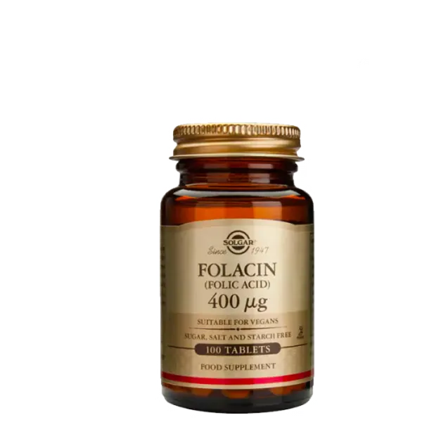 Solgar Solgar Folsyra 400 mcg, 100 tabletter