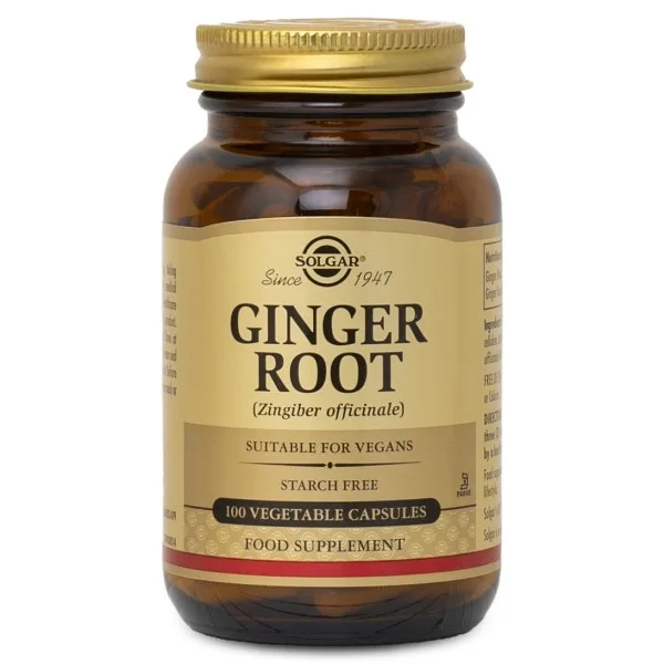 Solgar Solgar Ginger Root, 100 kapslar