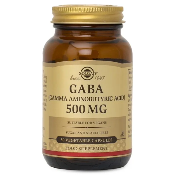 Solgar Solgar GABA 500 mg (50 kapslar)