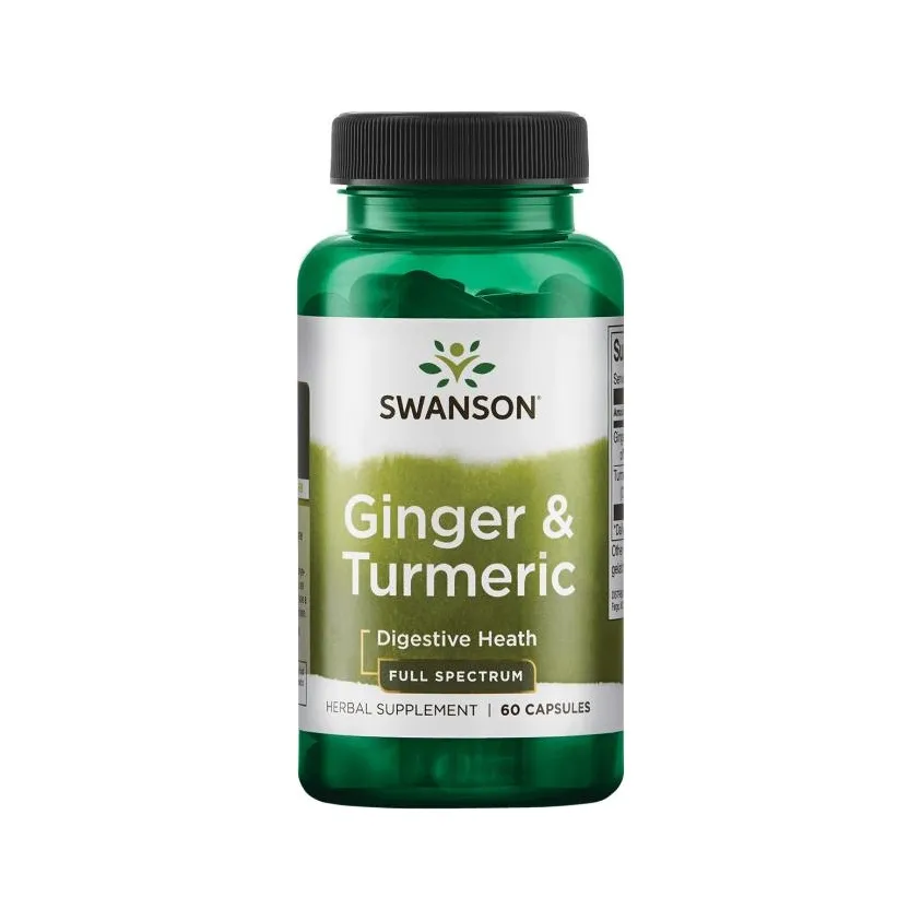 Swanson Full Spectrum Ginger & Turmeric, 60 kapslar