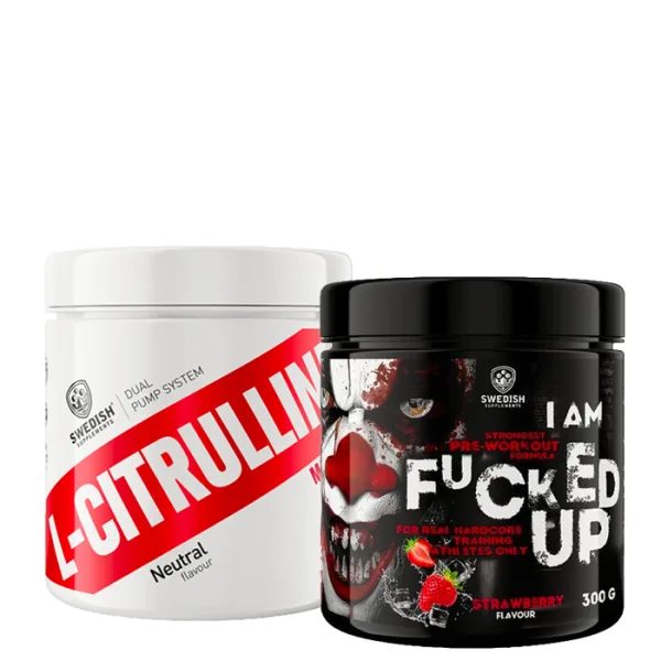 Swedish Supplements Citrulline Malate 250 g + Fucked Up PWO 300 g