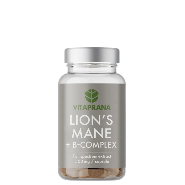 Vitaprana Lions Mane + B-komplex 50 kapslar